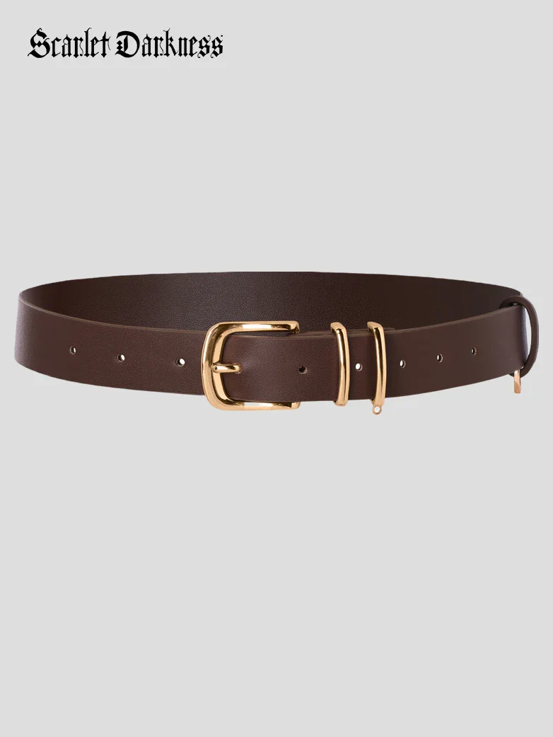 Women Renaissance Chain Decorated Waist Leather Belt - Image 14