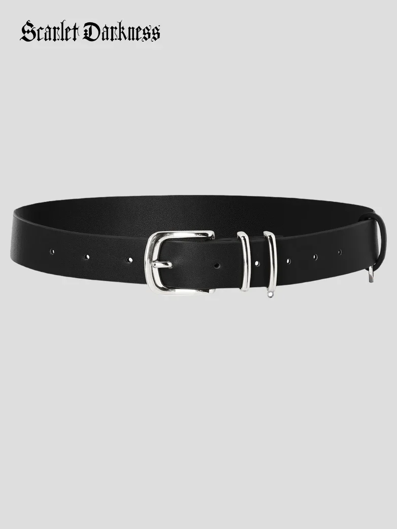 Women Renaissance Chain Decorated Waist Leather Belt - Image 8