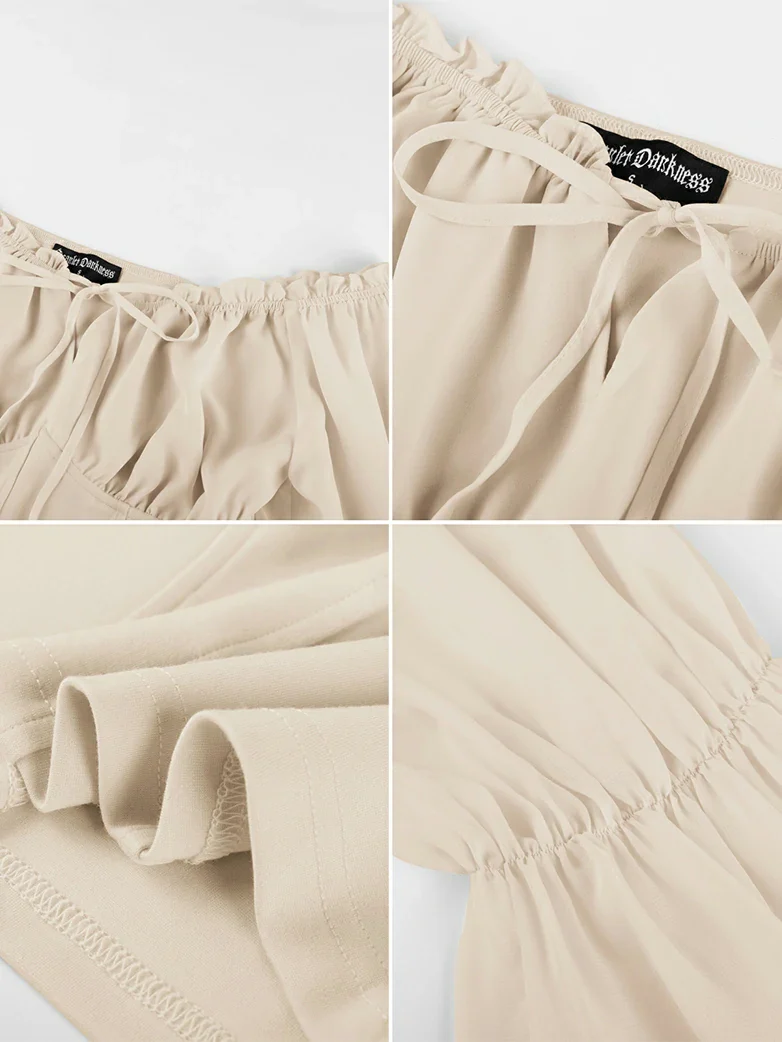 Renaissance Fantasy Fairy Off-Shoulder Chiffon Blouse - Image 27