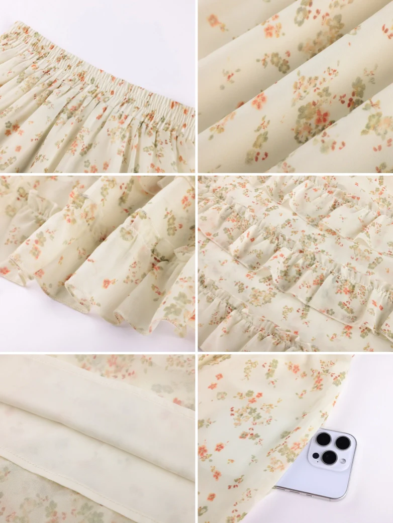 Renaissance Chiffon Swing Maxi Skirt with Pockets - Image 25