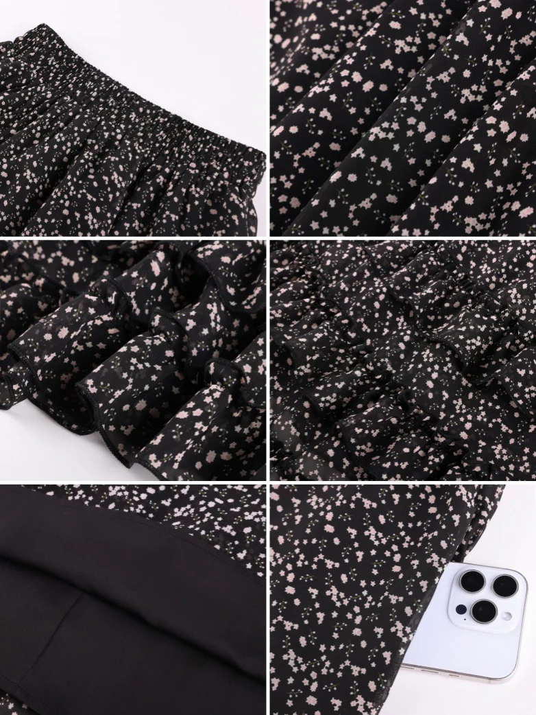 Renaissance Chiffon Swing Maxi Skirt with Pockets - Image 33