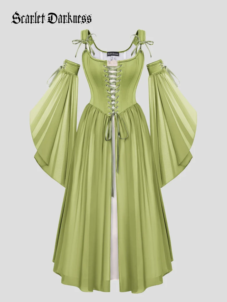 Renaissance Fairy Character 3pcs Set Costume with Lining - Image 21