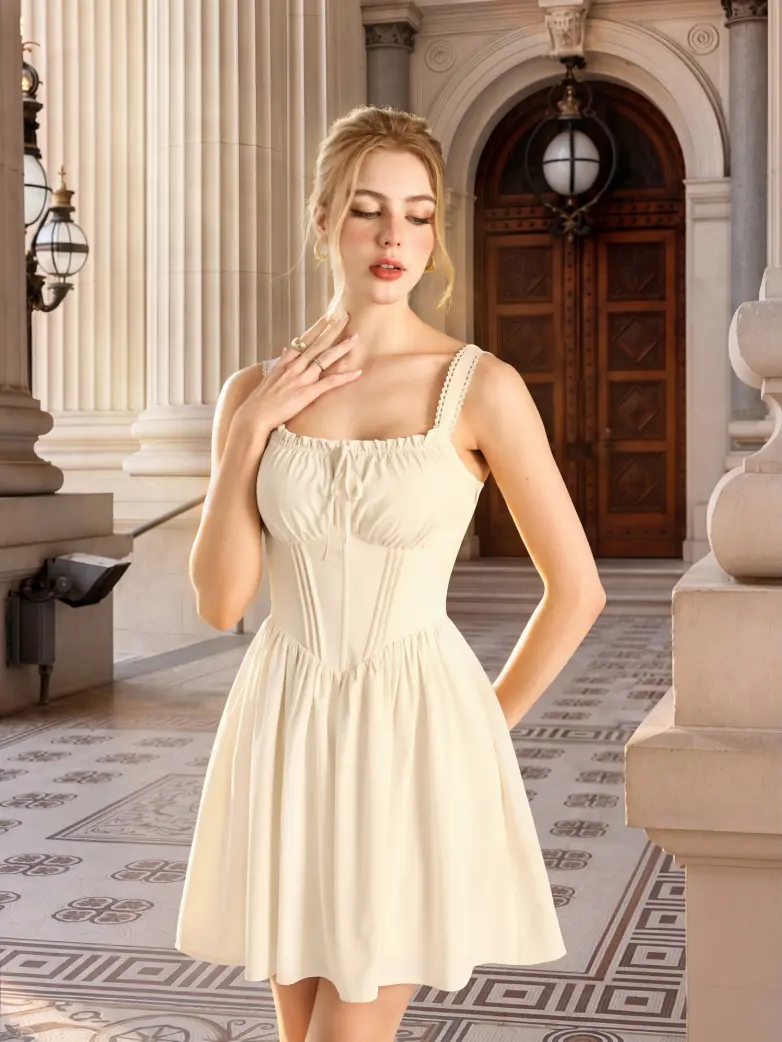 Women Victorian Summer A-Line Corset Sundress - Image 27
