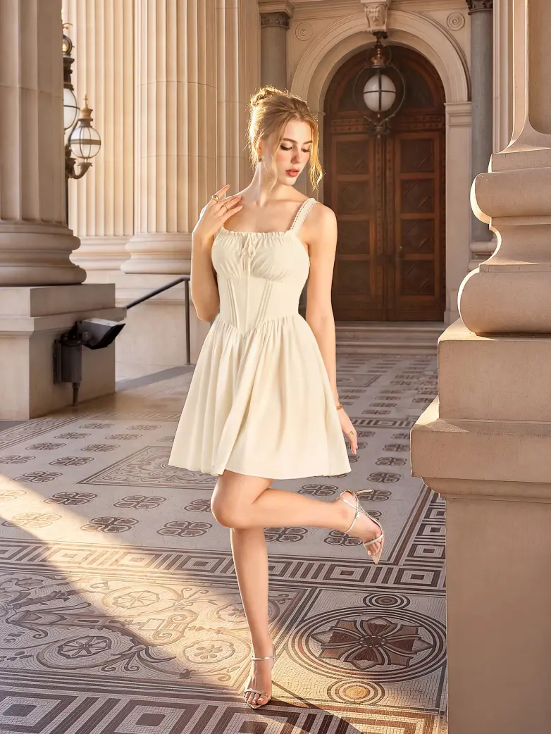 Women Victorian Summer A-Line Corset Sundress - Image 29