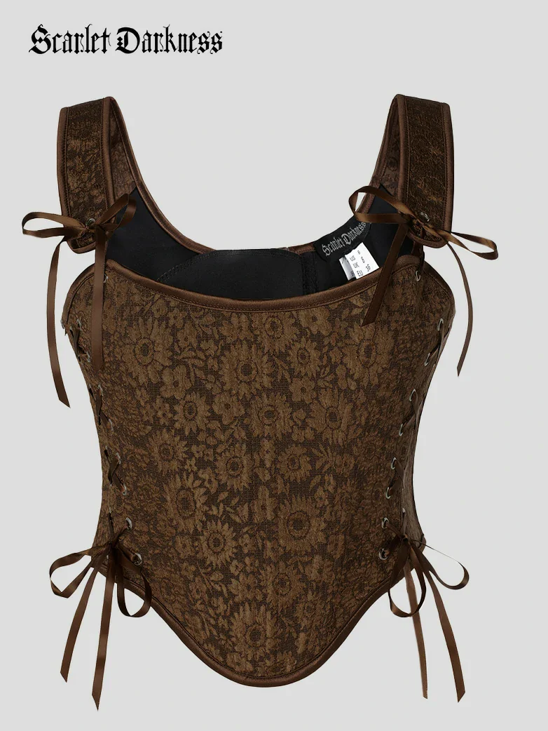 Mushroom Renaissance Cottagecore Corset Tops - Image 10