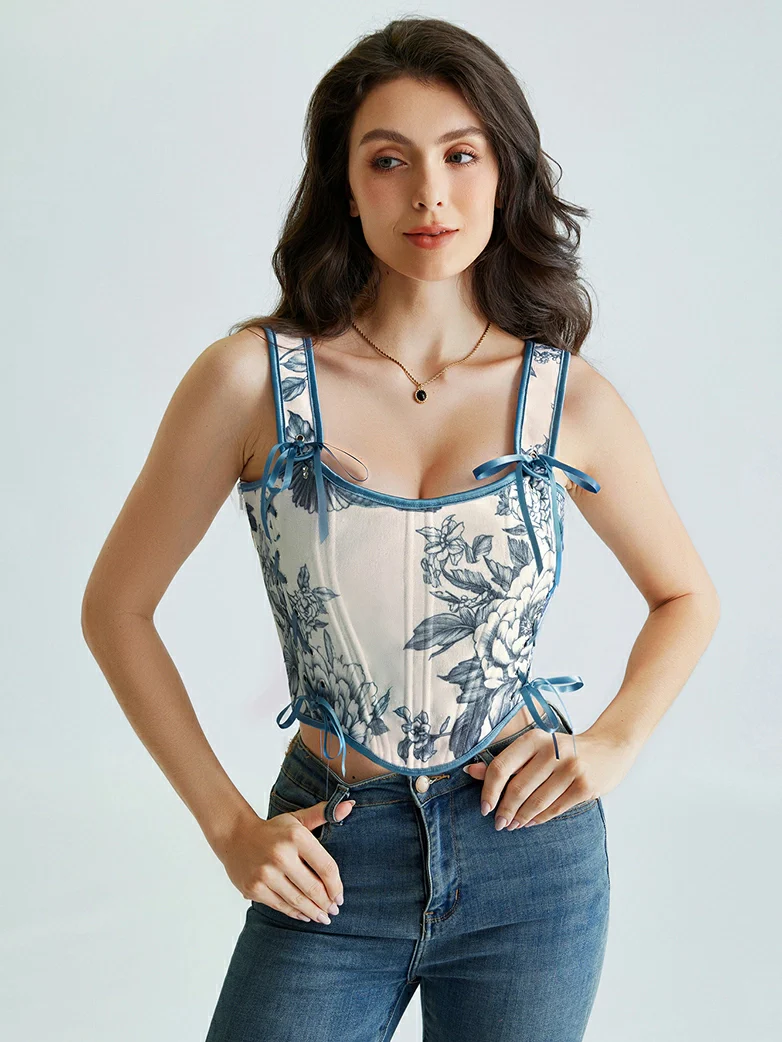 Mushroom Renaissance Cottagecore Corset Tops - Image 19