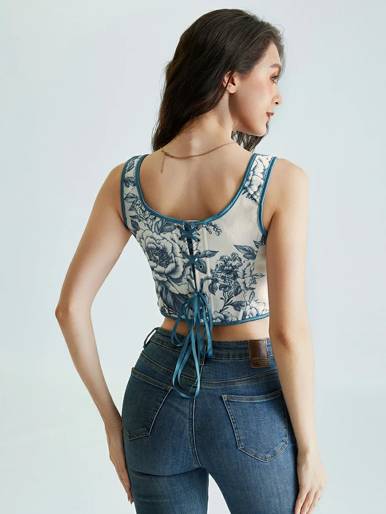 Mushroom Renaissance Cottagecore Corset Tops - Image 21