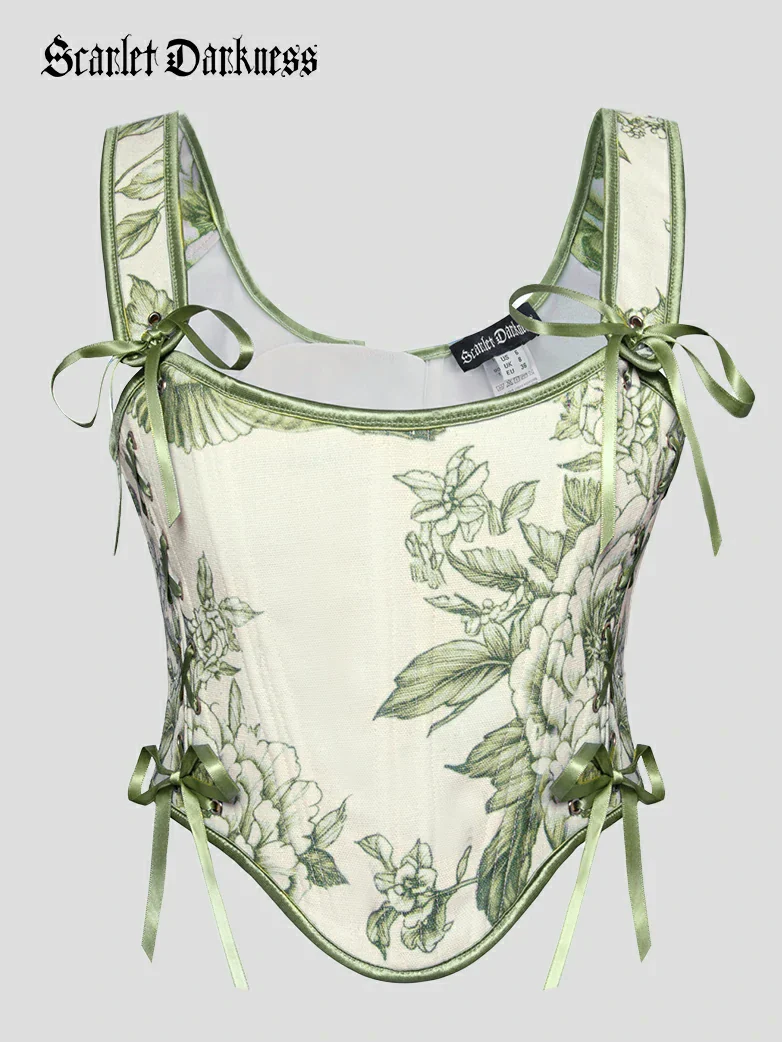 Mushroom Renaissance Cottagecore Corset Tops - Image 23