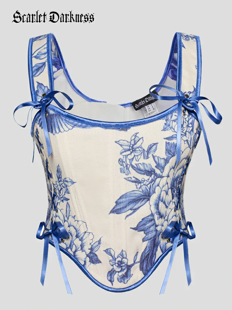 Mushroom Renaissance Cottagecore Corset Tops - Image 29