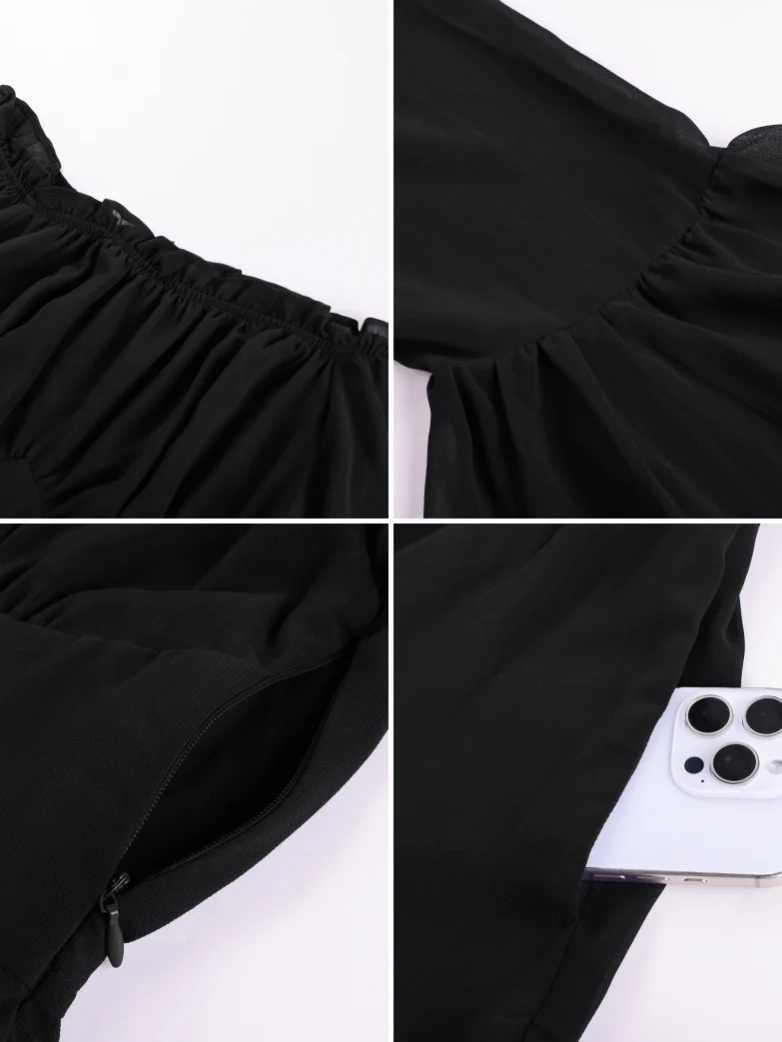 Renaissance Off Shoulder Lace Up Corset Dress with Pockets - Image 17