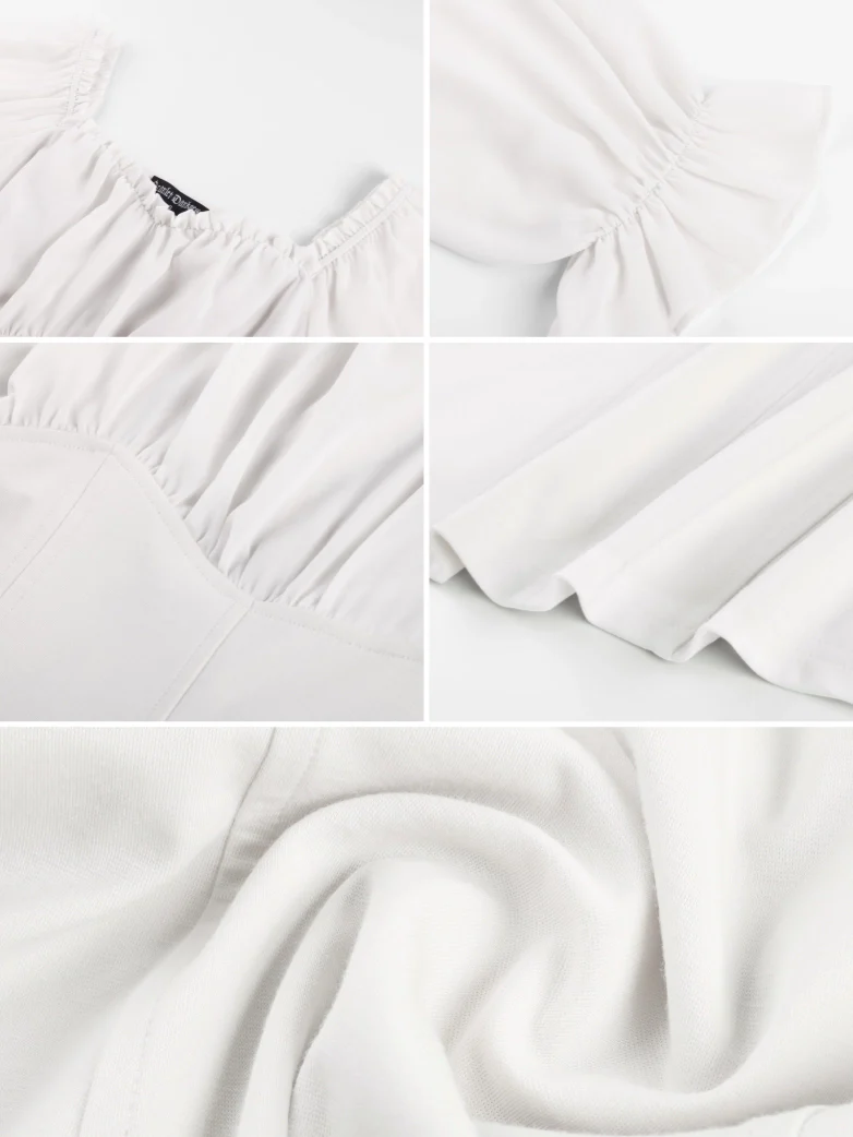 Women’s Off Shoulder Corset Top with Long Sleeves - Image 19