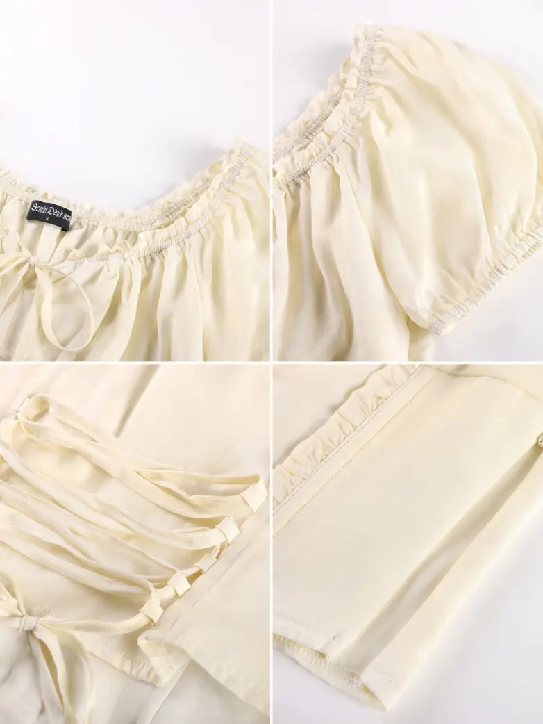 Renaissance Off Shoulder 6-Bones Tops Shirts - Image 5