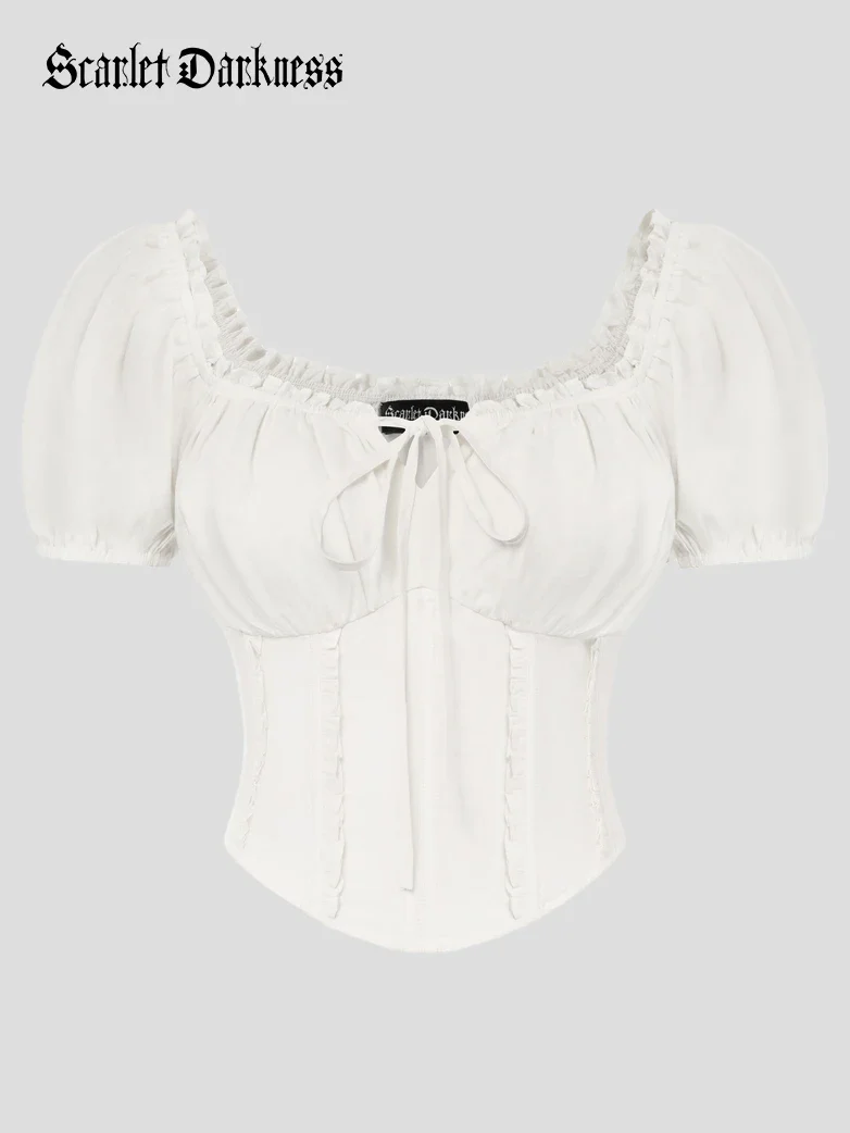 Renaissance Off Shoulder 6-Bones Tops Shirts - Image 20