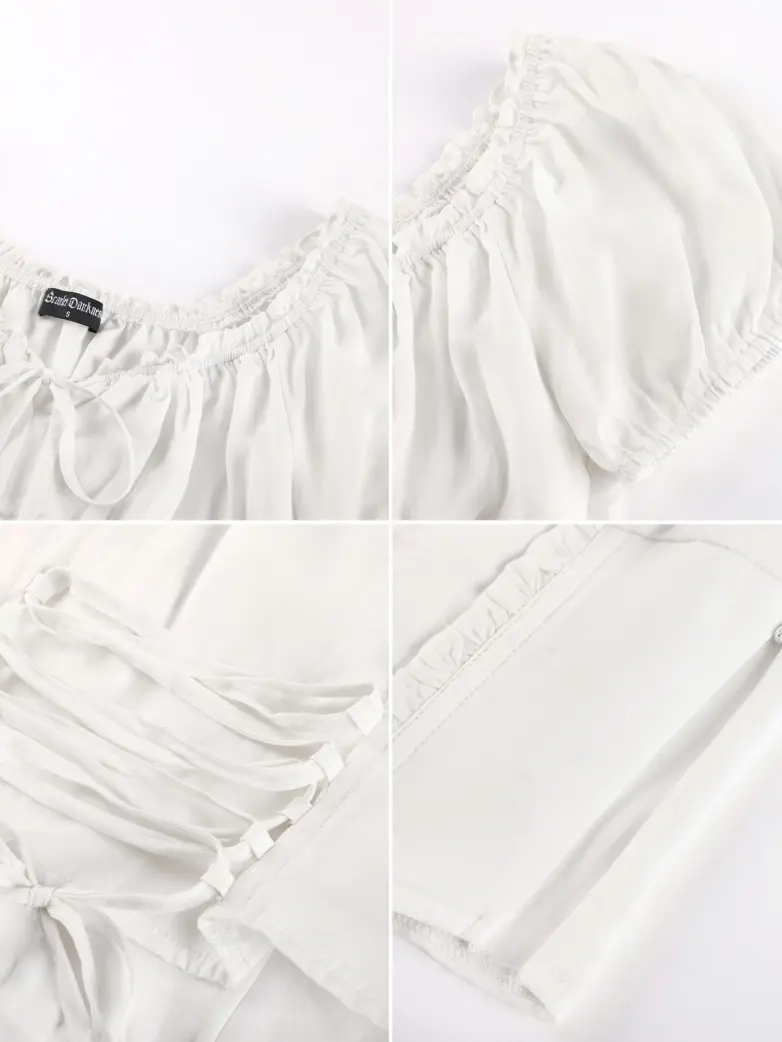Renaissance Off Shoulder 6-Bones Tops Shirts - Image 24