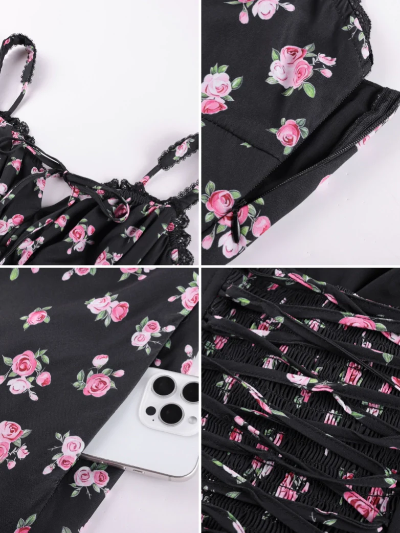 Victoria Corset floral A-Line Dress for Vacation - Image 34