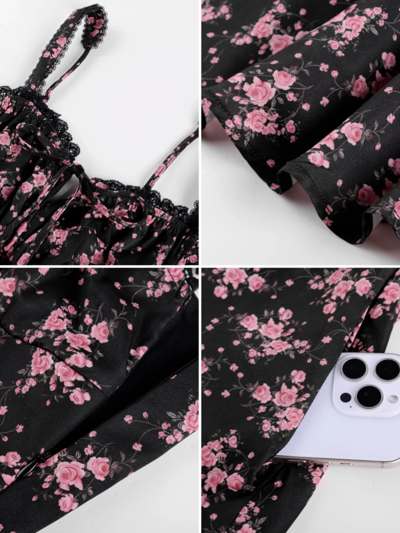 Victoria Corset floral A-Line Dress for Vacation - Image 51