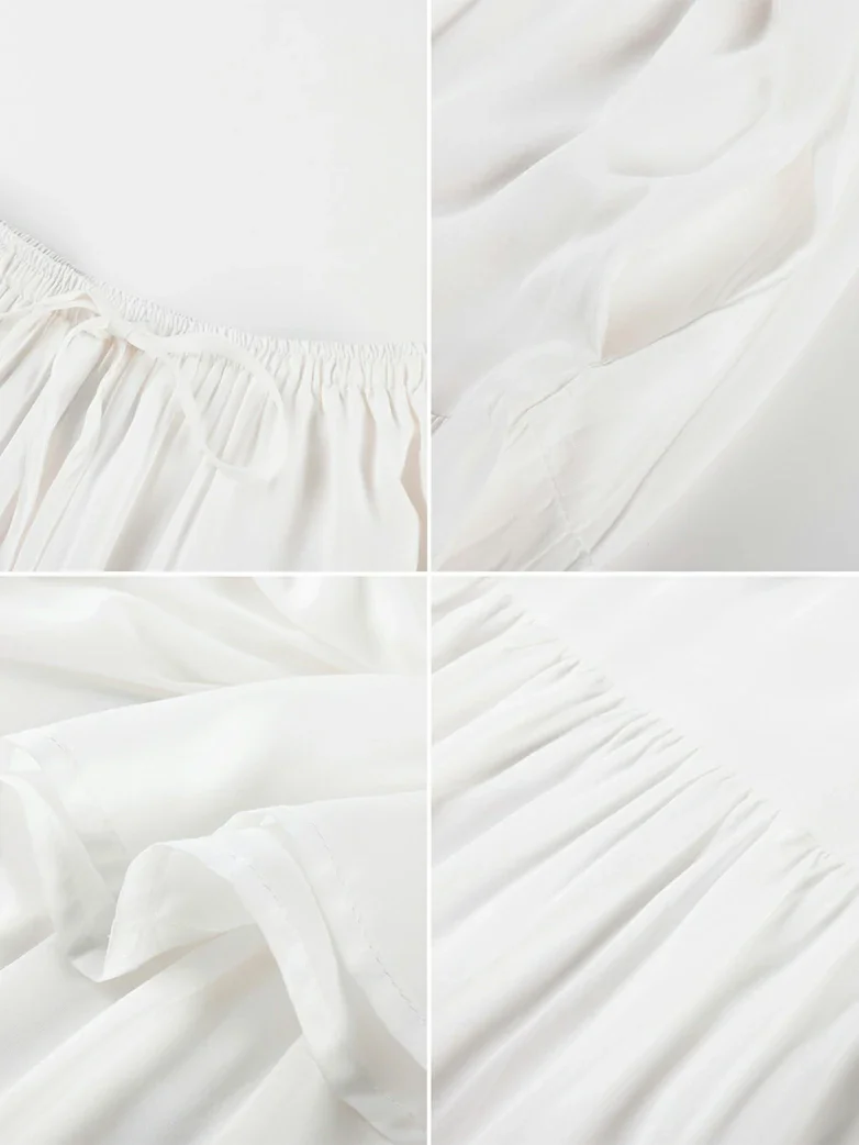 Renaissance Drawstring Swing Maxi Skirt with Pockets - Image 21