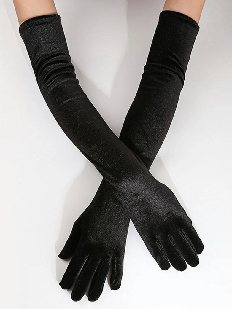 Velvet Gloves for Evening Gowns - Image 5