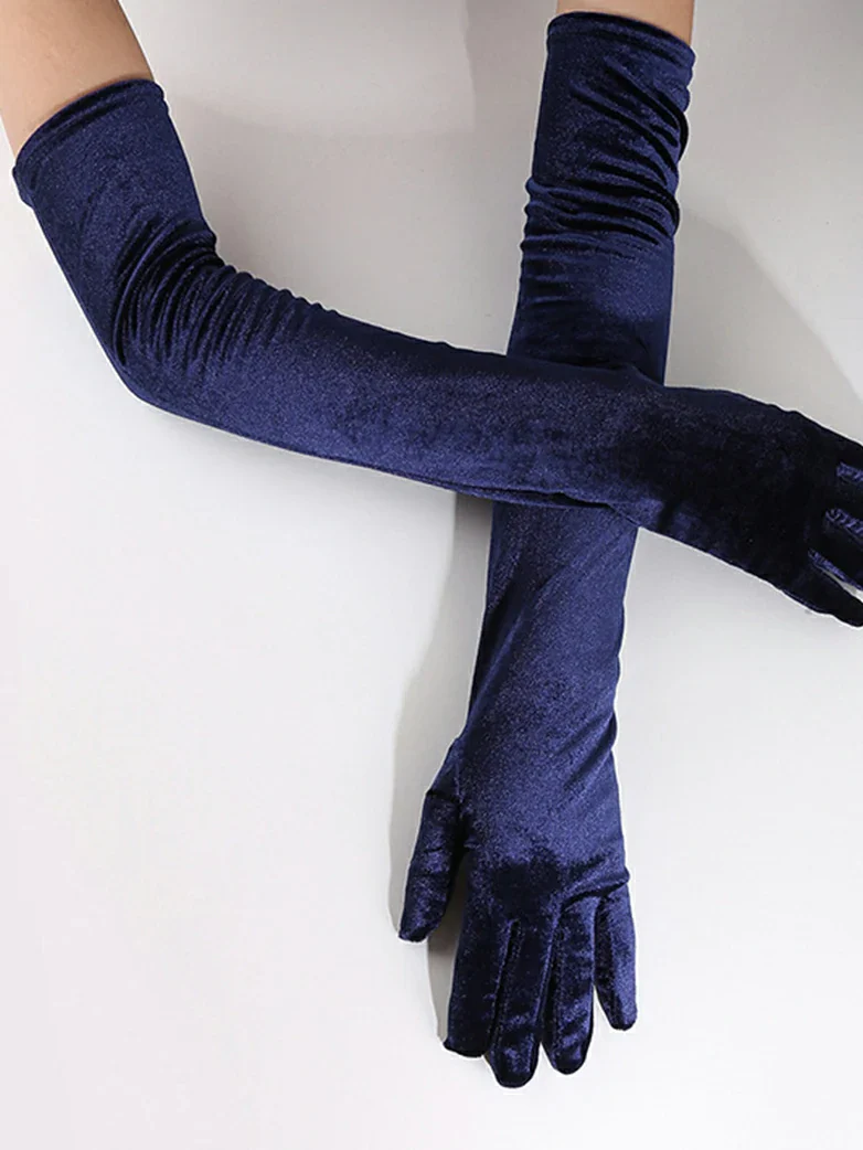 Velvet Gloves for Evening Gowns - Image 7