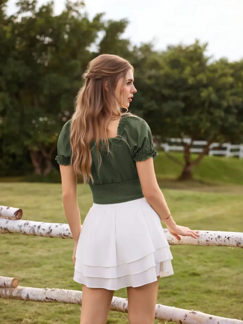 Victoria x Bridgeton Spring Cotton Tops with Bones - Image 5