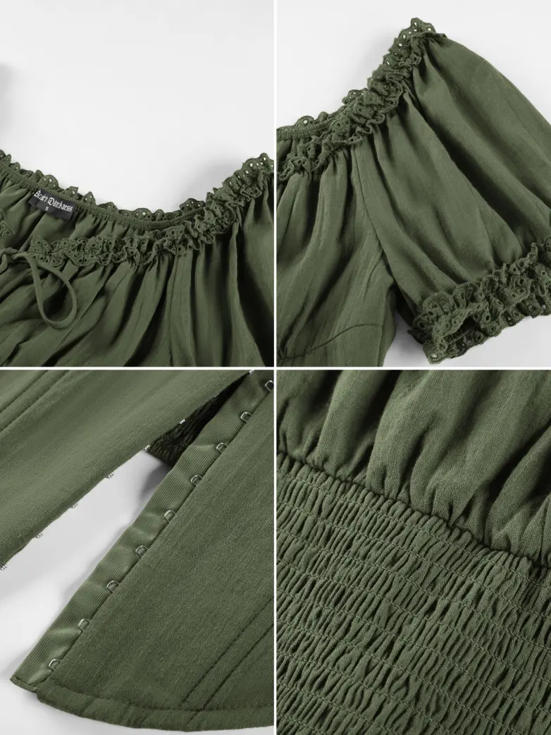Victoria x Bridgeton Spring Cotton Tops with Bones - Image 6