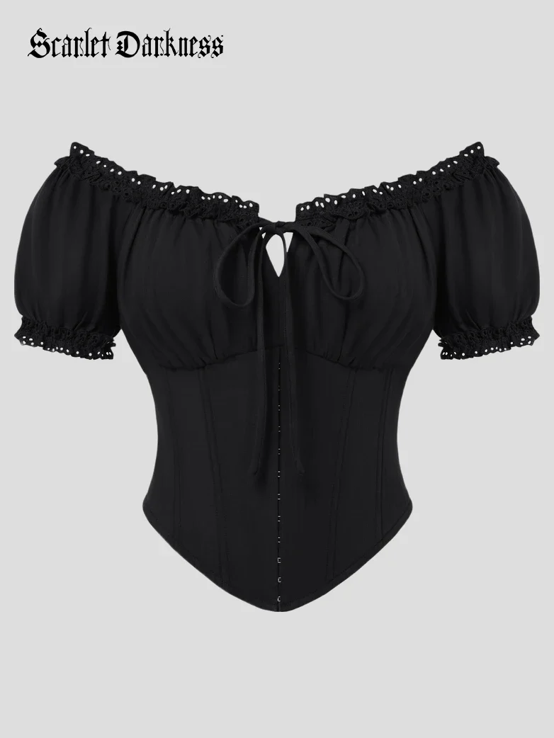 Victoria x Bridgeton Spring Cotton Tops with Bones - Image 7