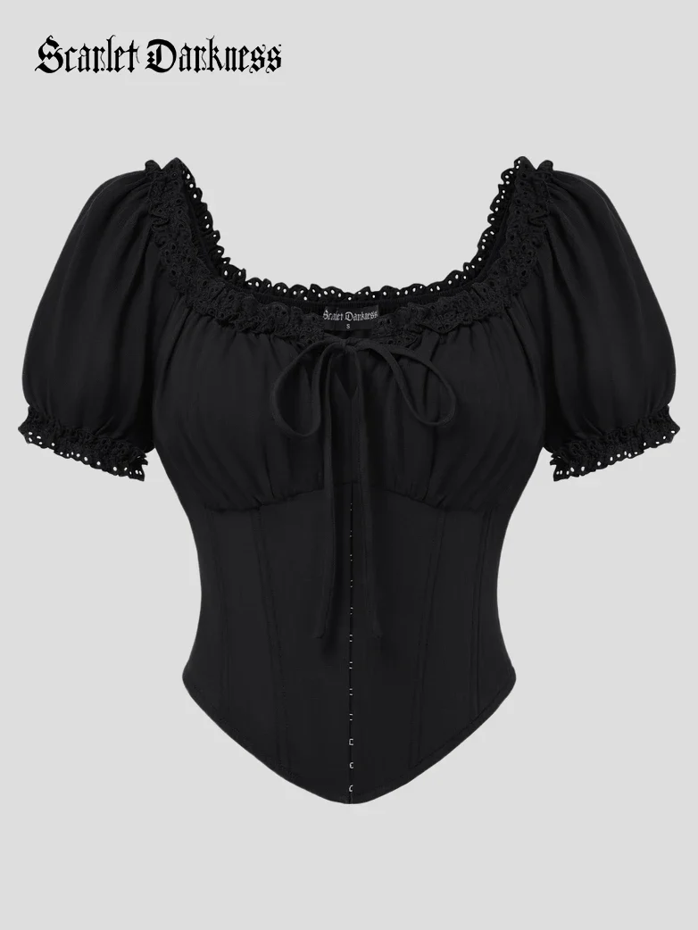 Victoria x Bridgeton Spring Cotton Tops with Bones - Image 8