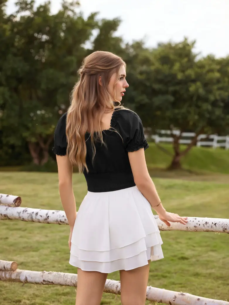 Victoria x Bridgeton Spring Cotton Tops with Bones - Image 11