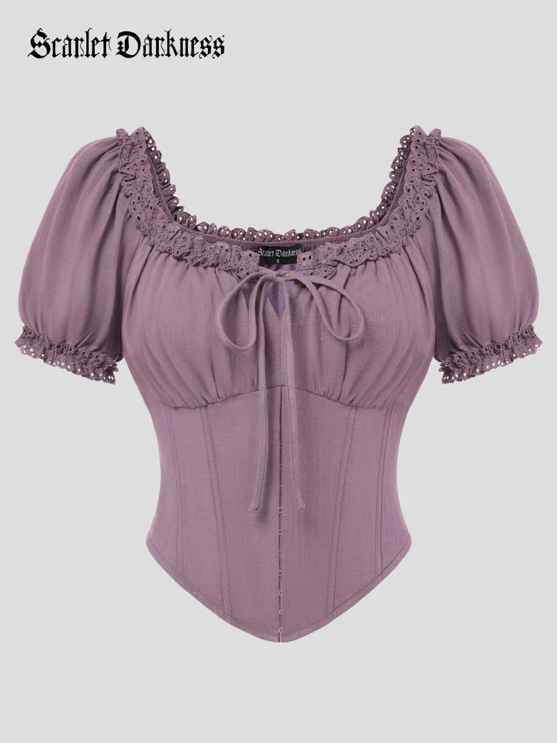 Victoria x Bridgeton Spring Cotton Tops with Bones - Image 30