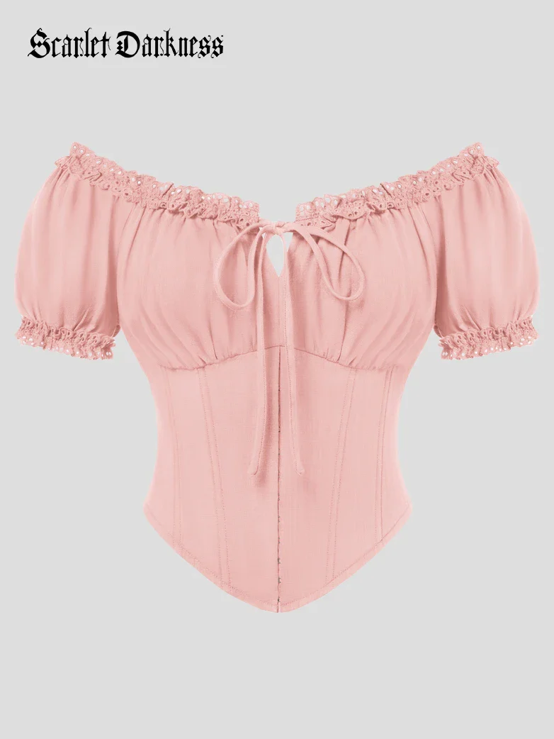 Victoria x Bridgeton Spring Cotton Tops with Bones - Image 23