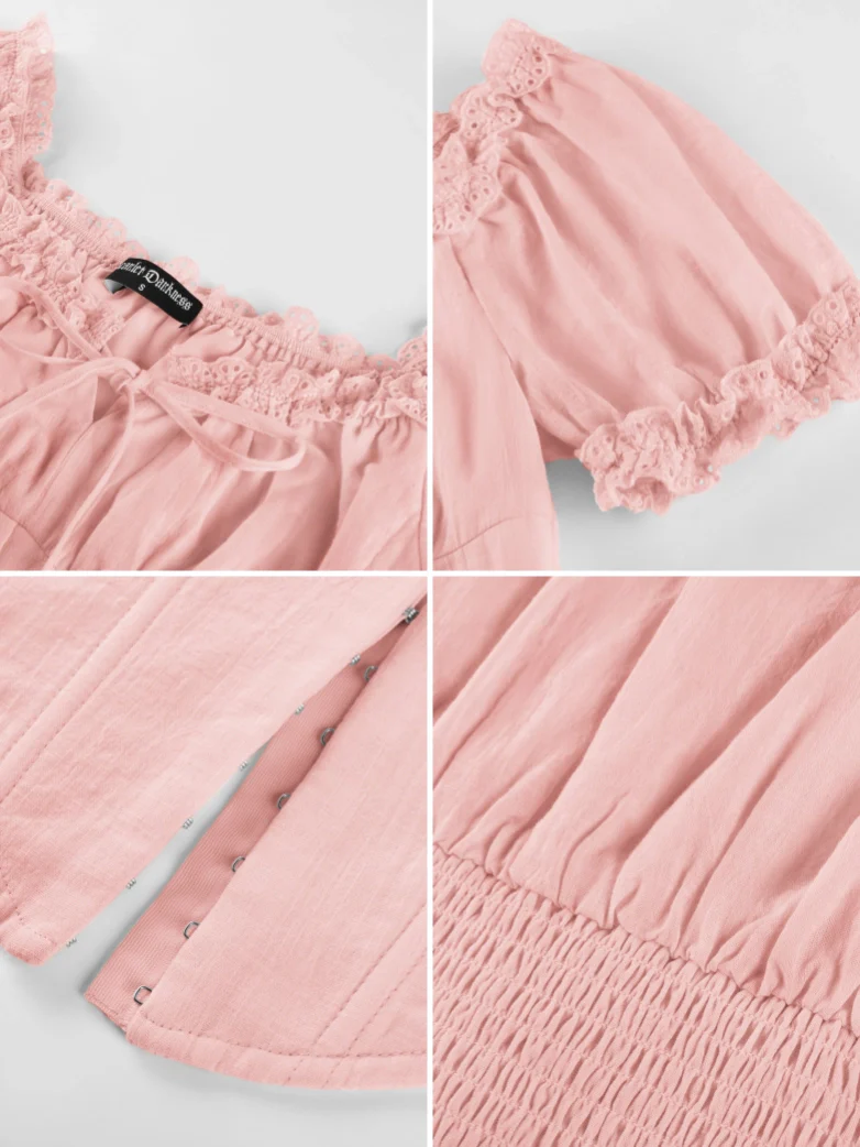 Victoria x Bridgeton Spring Cotton Tops with Bones - Image 28