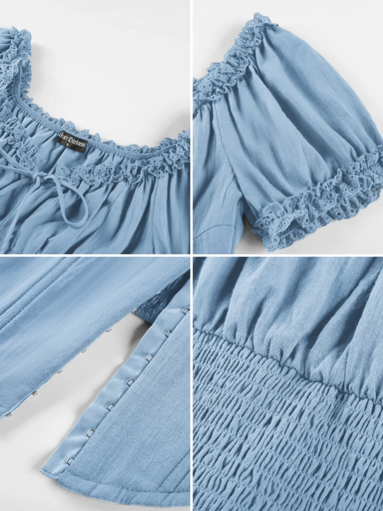 Victoria x Bridgeton Spring Cotton Tops with Bones - Image 40