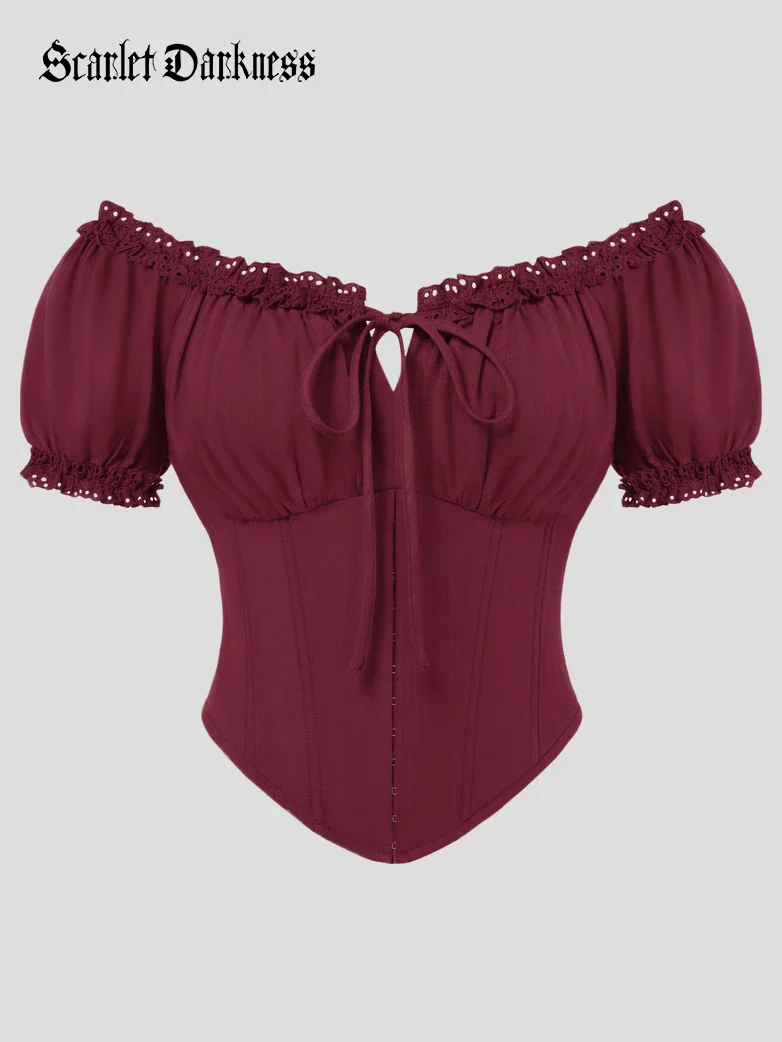 Victoria x Bridgeton Spring Cotton Tops with Bones - Image 41