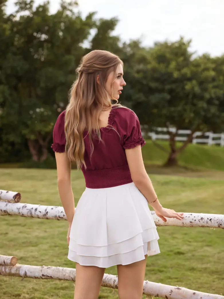 Victoria x Bridgeton Spring Cotton Tops with Bones - Image 45