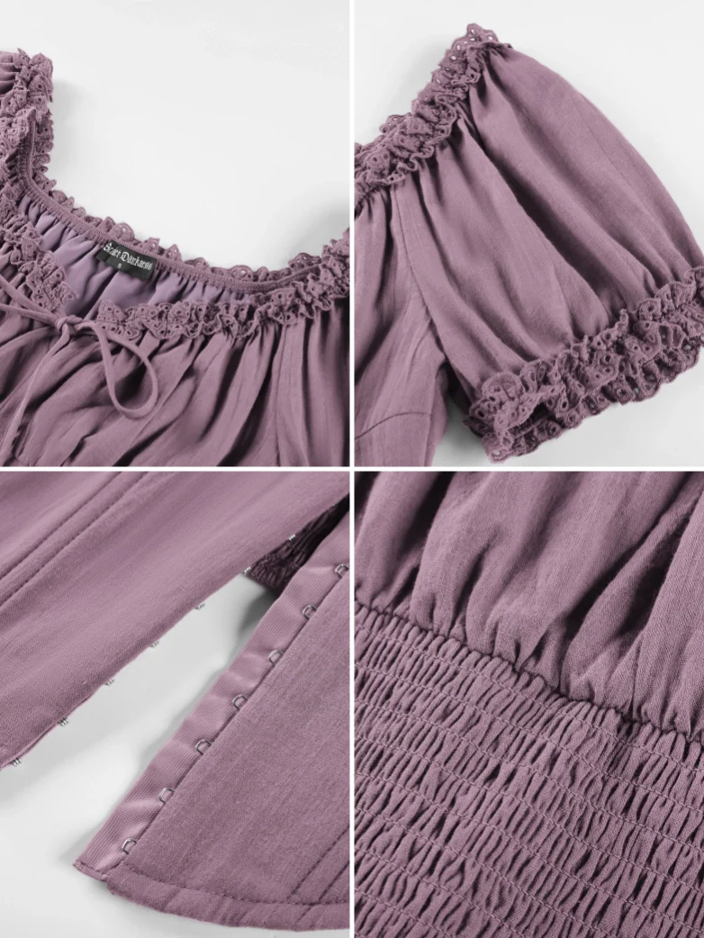 Victoria x Bridgeton Spring Cotton Tops with Bones - Image 34