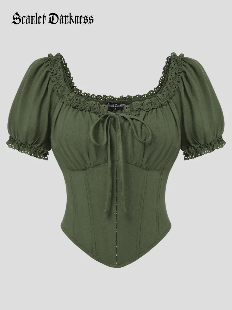 Victoria x Bridgeton Spring Cotton Tops with Bones - Image 2