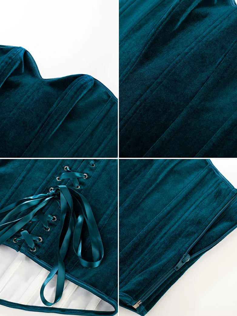 Sweetheart Velvet Corset Bodice for Parties and Events - Image 29