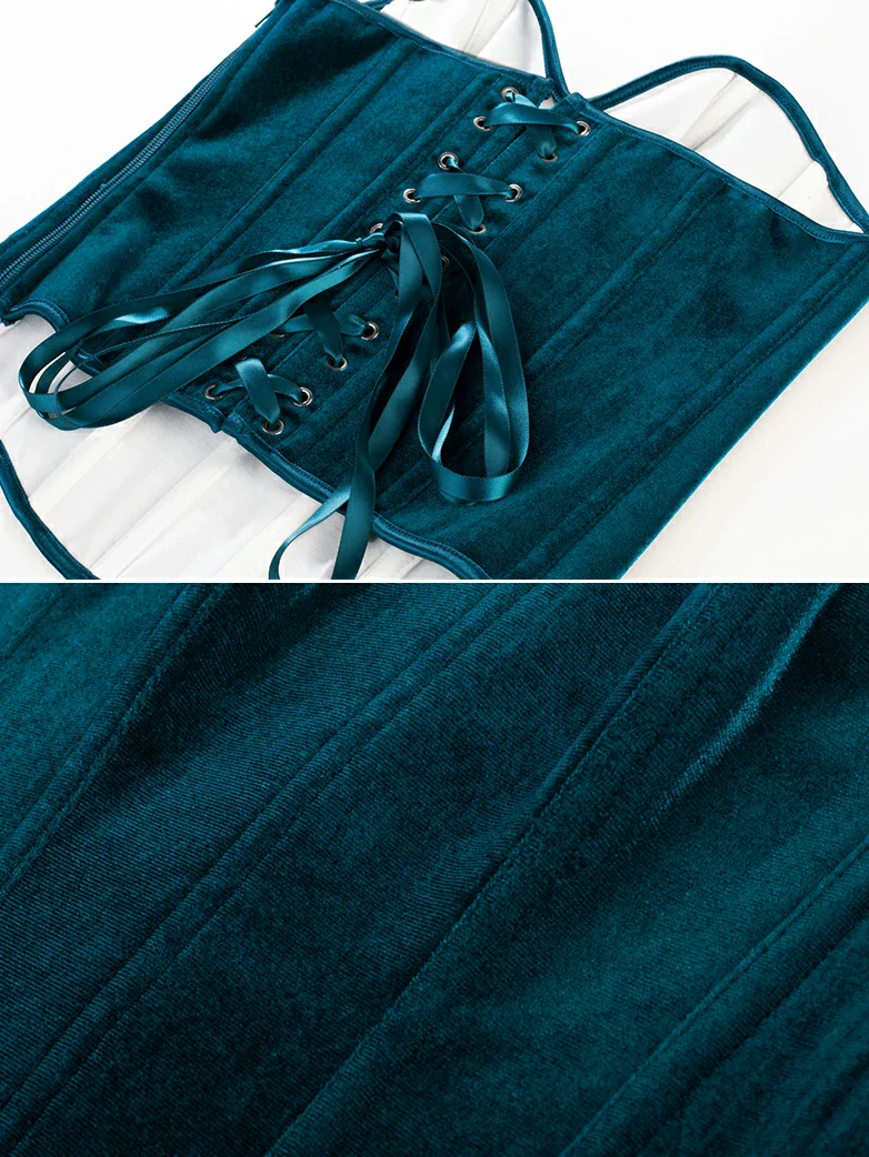 Sweetheart Velvet Corset Bodice for Parties and Events - Image 30