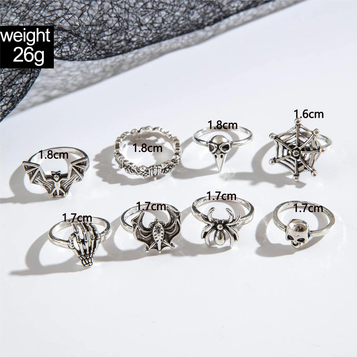 Gothic Vampire Ring Set - Image 7