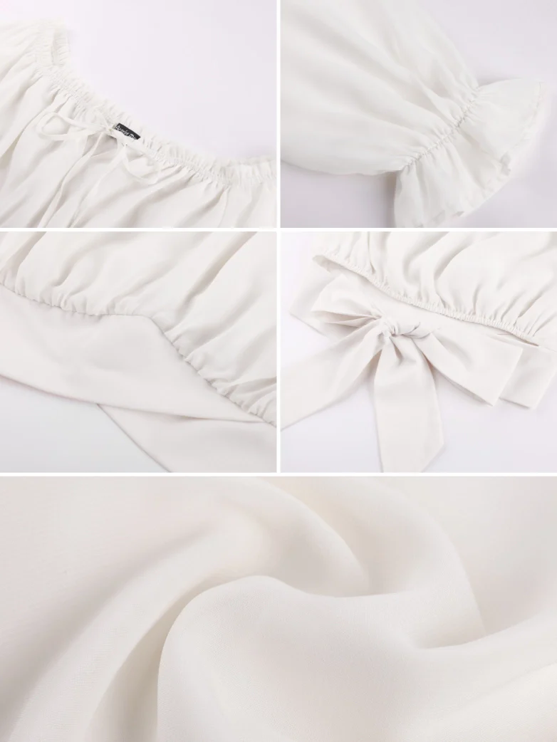 Women Renaissance Off Shoulder Cropped Length Tops - Image 23